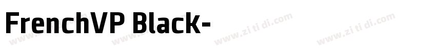 FrenchVP Black字体转换